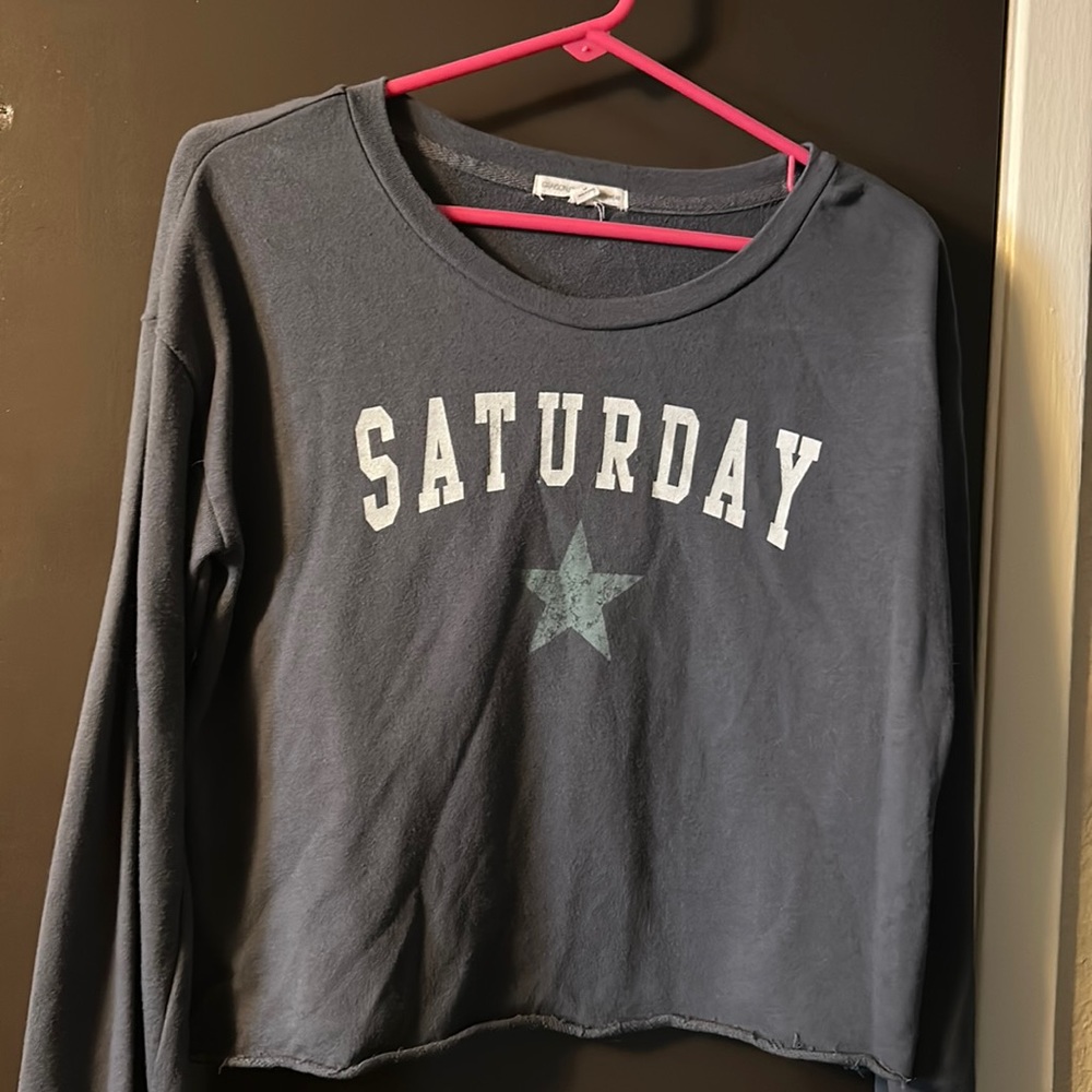 3/$20 Grayson Threads Sleep Lounge Sweatshirt Gray Size S Small